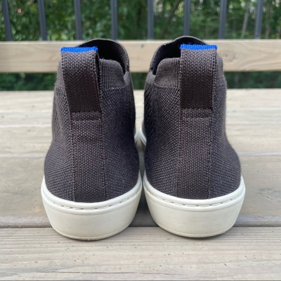 Rothy’s The Chelsea Merino Wool Espresso knit sneaker boots size 8 - Picture 7 of 16